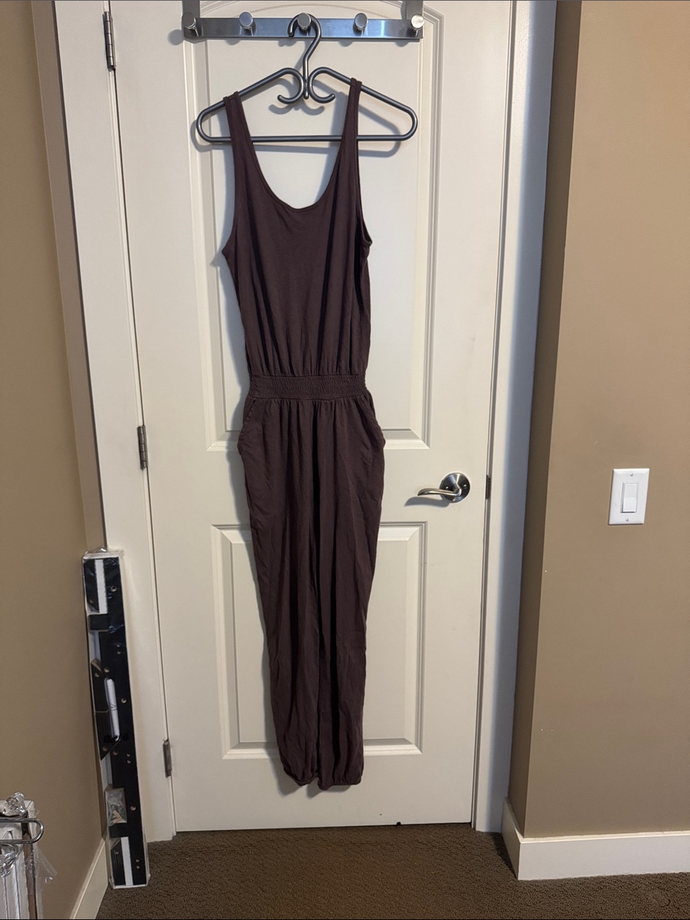 aerie Brown Sleeveless Jumpsuit